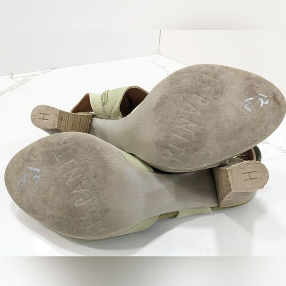 Anthropologie HISPANITAS sued leather side zip ankle peep toe shoes bootie sz 39 - Picture 9 of 11